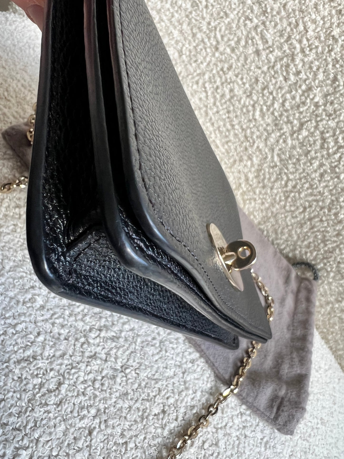Mulberry Black Bayswater Clutch (RRP £495)