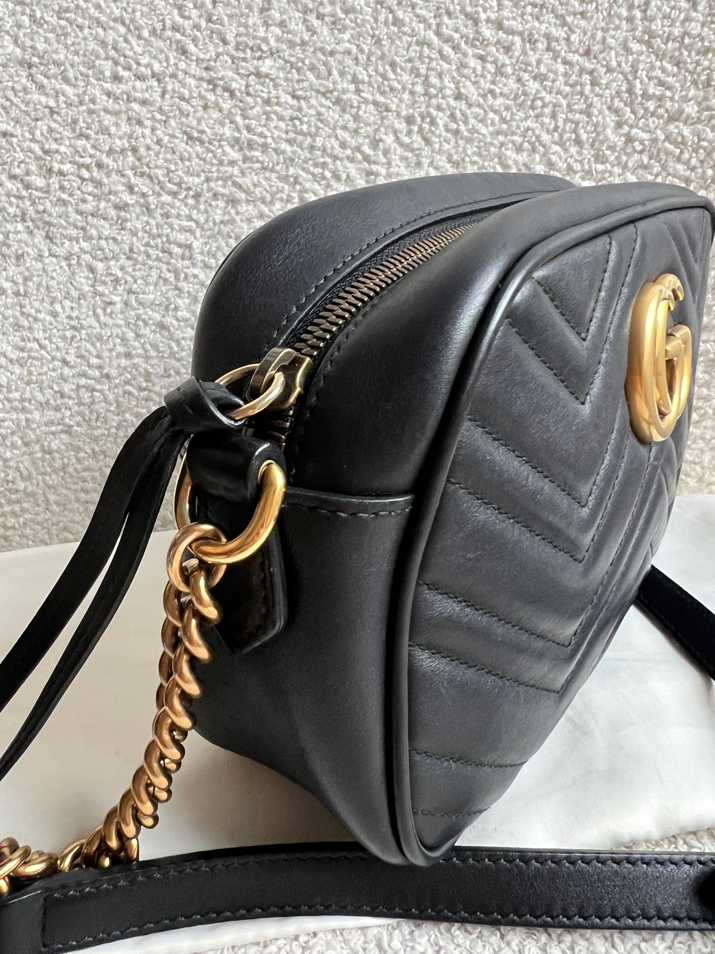 Gucci GG Black Marmont Small Shoulder Bag (RRP £1440)