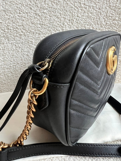 Gucci GG Black Marmont Small Shoulder Bag (RRP £1440)