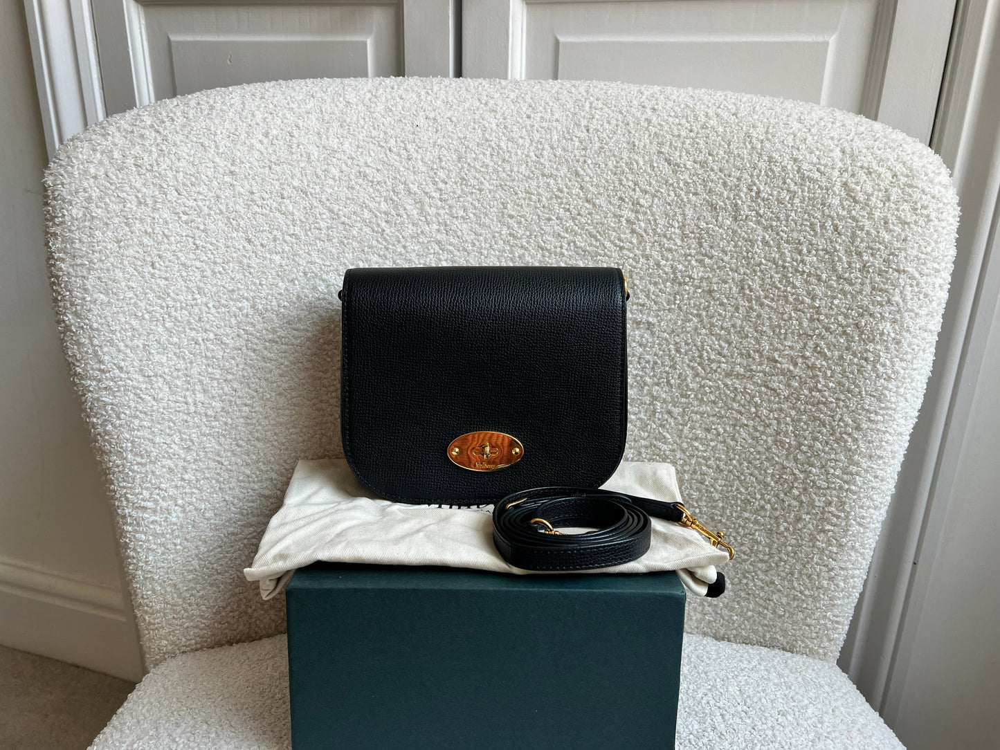 Mulberry Black Small Darley Satchel (RRP £595)