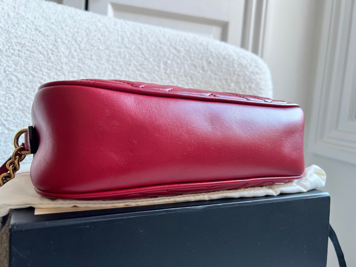 Gucci GG Red Marmont Small Shoulder Bag (RRP £1,440)