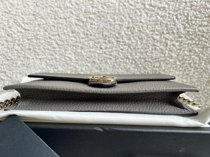 Gucci Dollar Grey Interlocking Chain Wallet