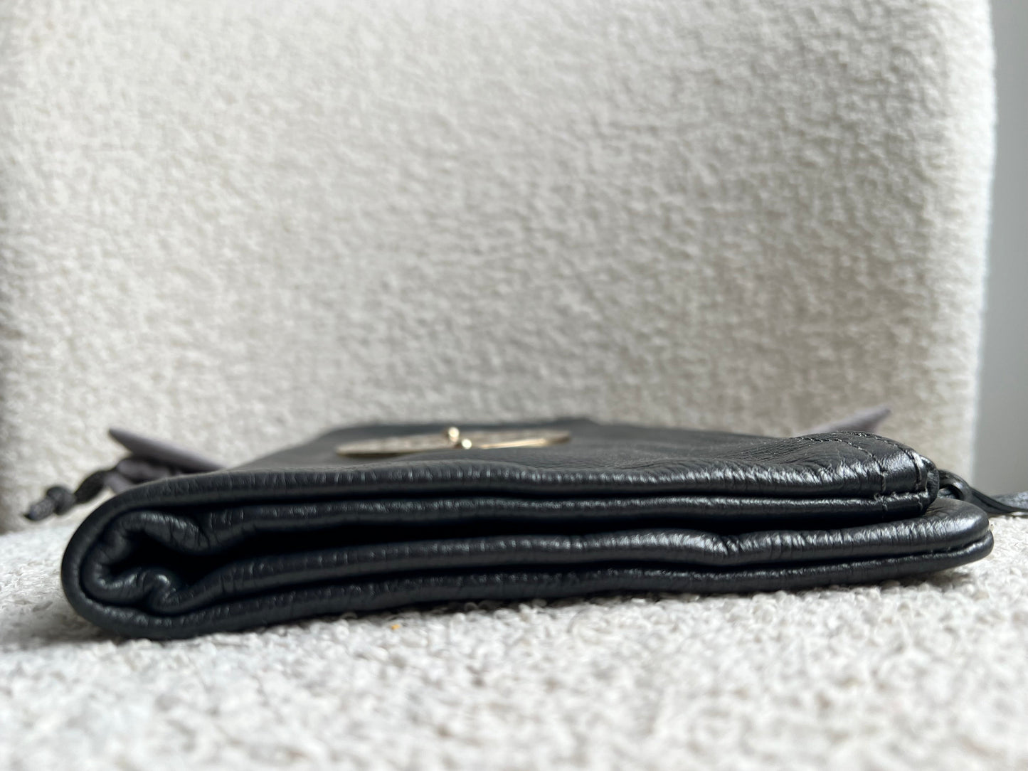Mulberry Dark Grey Daria Clutch (RRP £550)