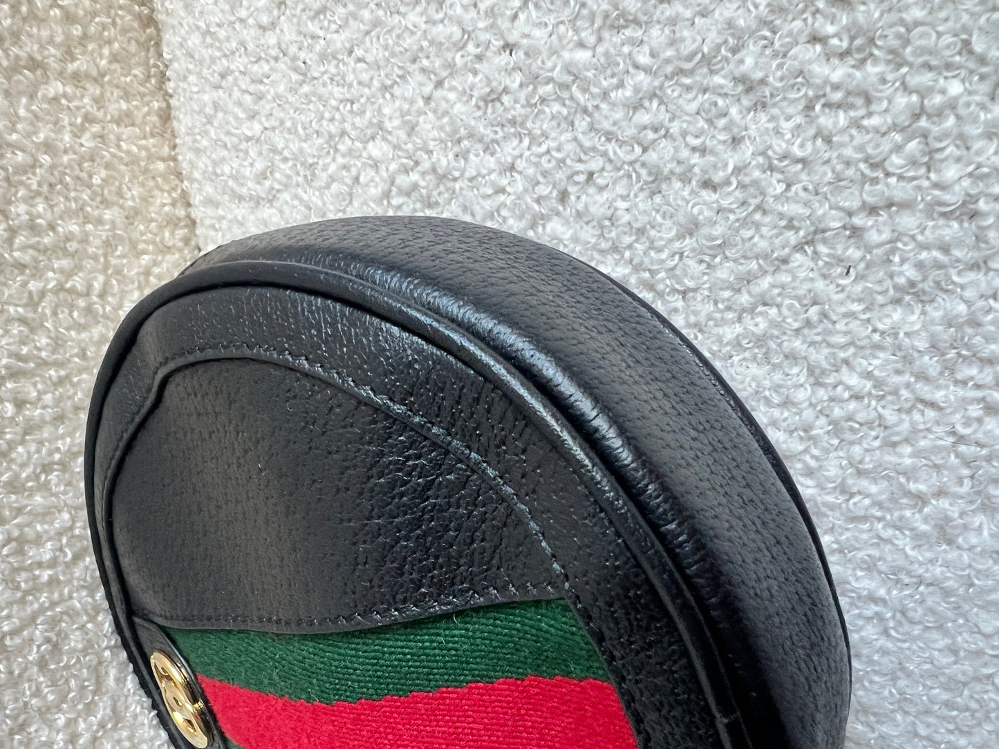 Gucci GG Round Black Ophidia Clutch