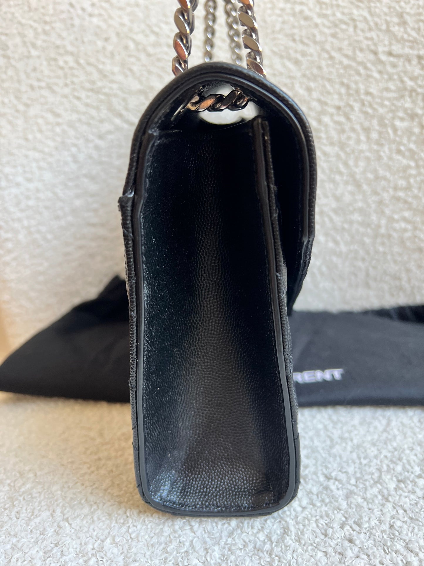 Yves Saint Laurent (YSL) Black Medium Envelope Bag (RRP £2,235)