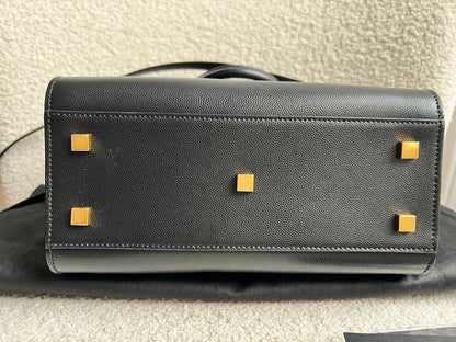 Yves Saint Laurent (YSL) Small Black Uptown Tote Shoulder Bag (RRP £1650)