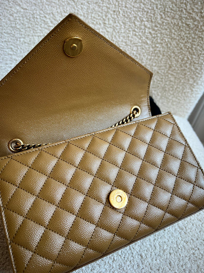 Yves Saint Laurent (YSL) Beige Small Envelope Bag (RRP £1,940)