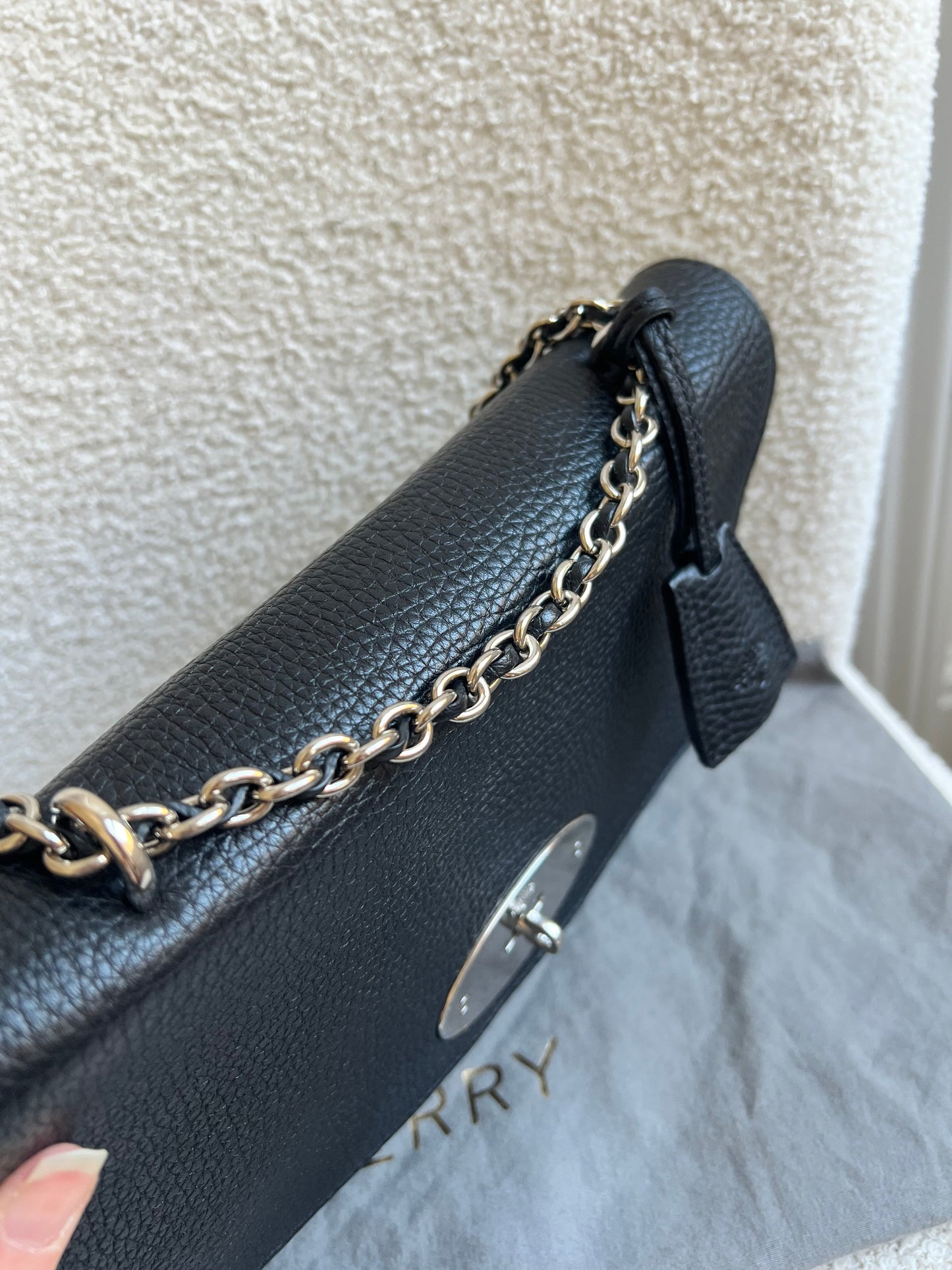 Mulberry Black Medium Lily with Silver Hardware (RRP £1095)