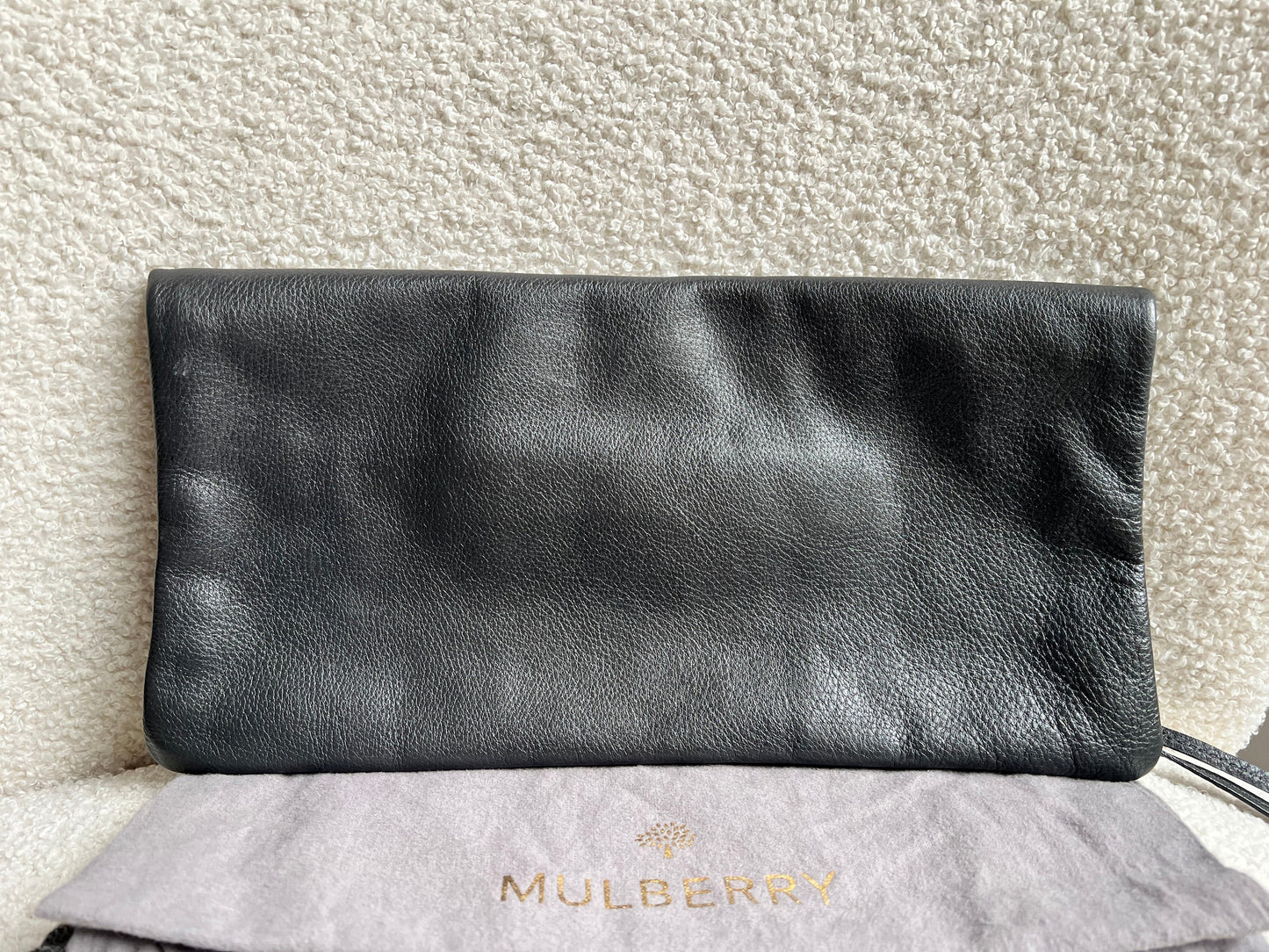 Mulberry Dark Grey Daria Clutch (RRP £550)