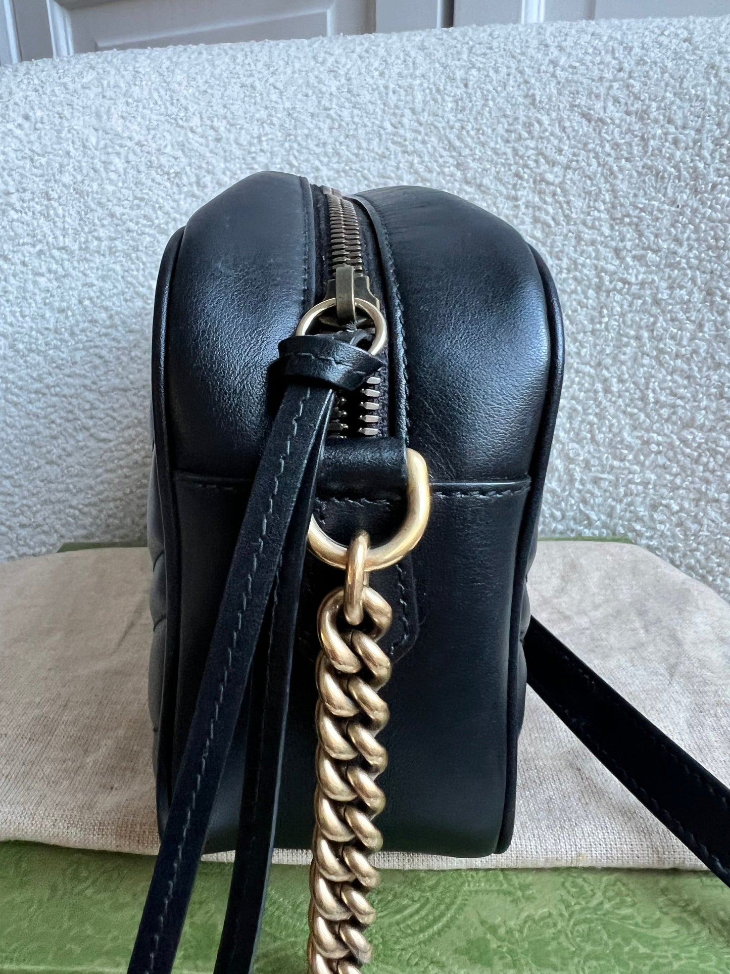 Gucci GG Black Marmont Small Shoulder Bag (RRP £1440)