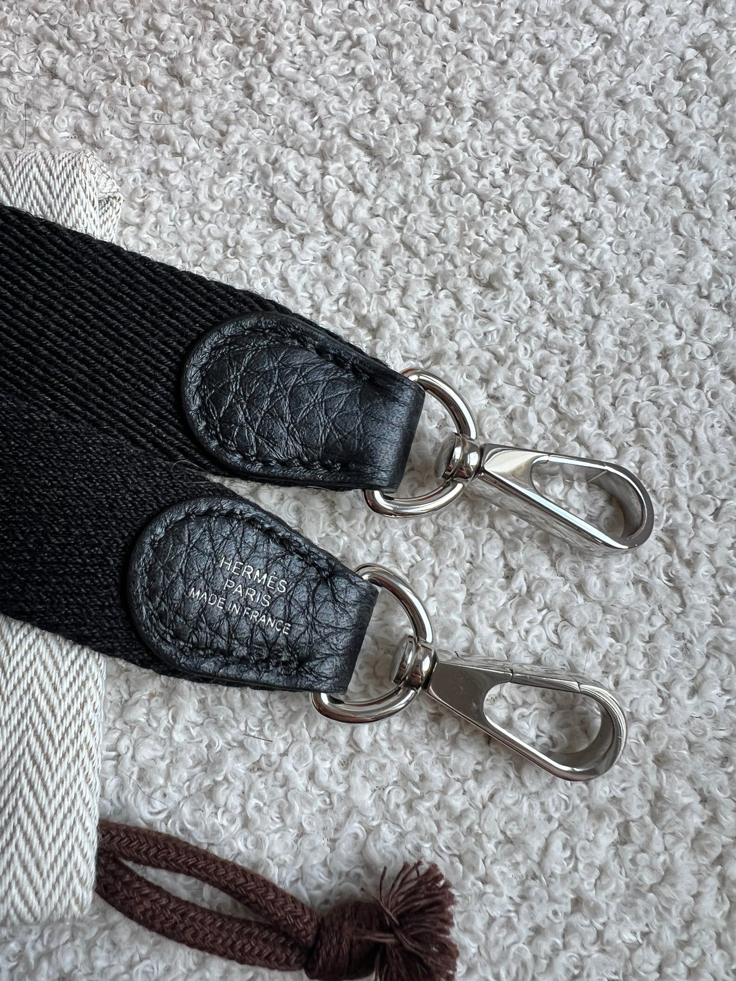 Hermes Evelyne TPM in Black Clemence Leather with Palladium Hardware