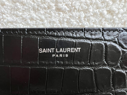 Yves Saint Laurent Black Croc Wallet (RRP £415)