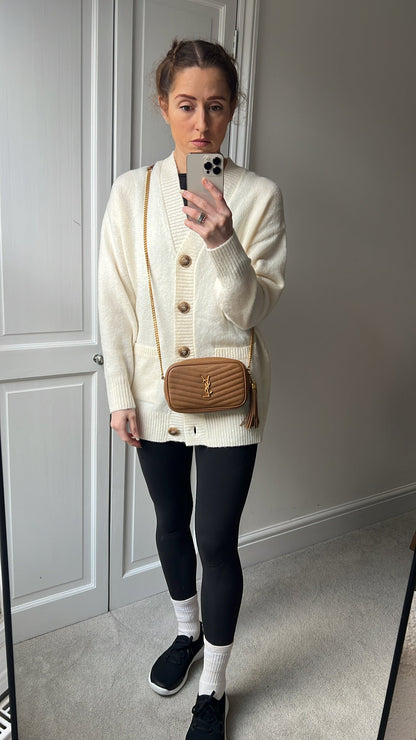 Yves Saint Laurent (YSL) Tan Mini Lou Camera Bag (RRP £1285)