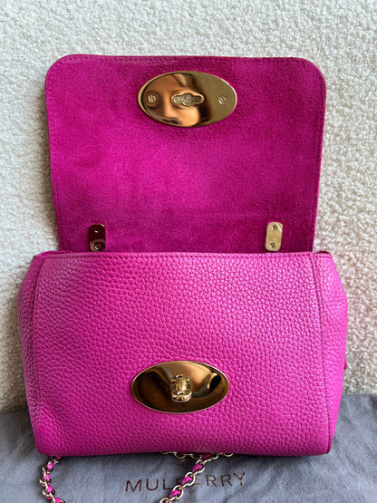Mulberry Regular Lily in Mulberry Pink Heavy Grain (RRP £995)