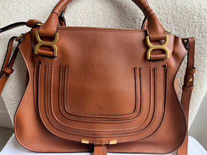 Chloe Medium Marcie Double Carry Bag in Tan (RRP £1890)