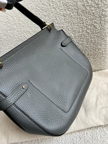 Mulberry Grey Soft Amberley Satchel (RRP £1,195)