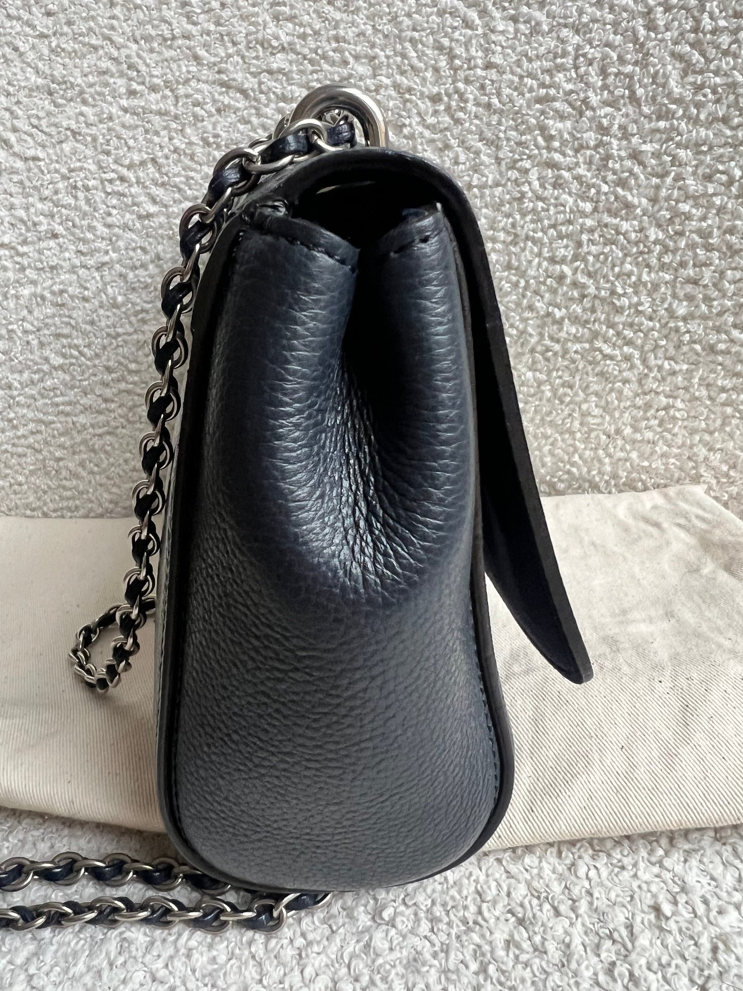 Mulberry Midnight Regular Lily with Silver Hardware (RRP £1095)