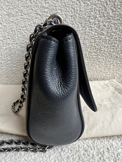 Mulberry Midnight Regular Lily with Silver Hardware (RRP £1095)