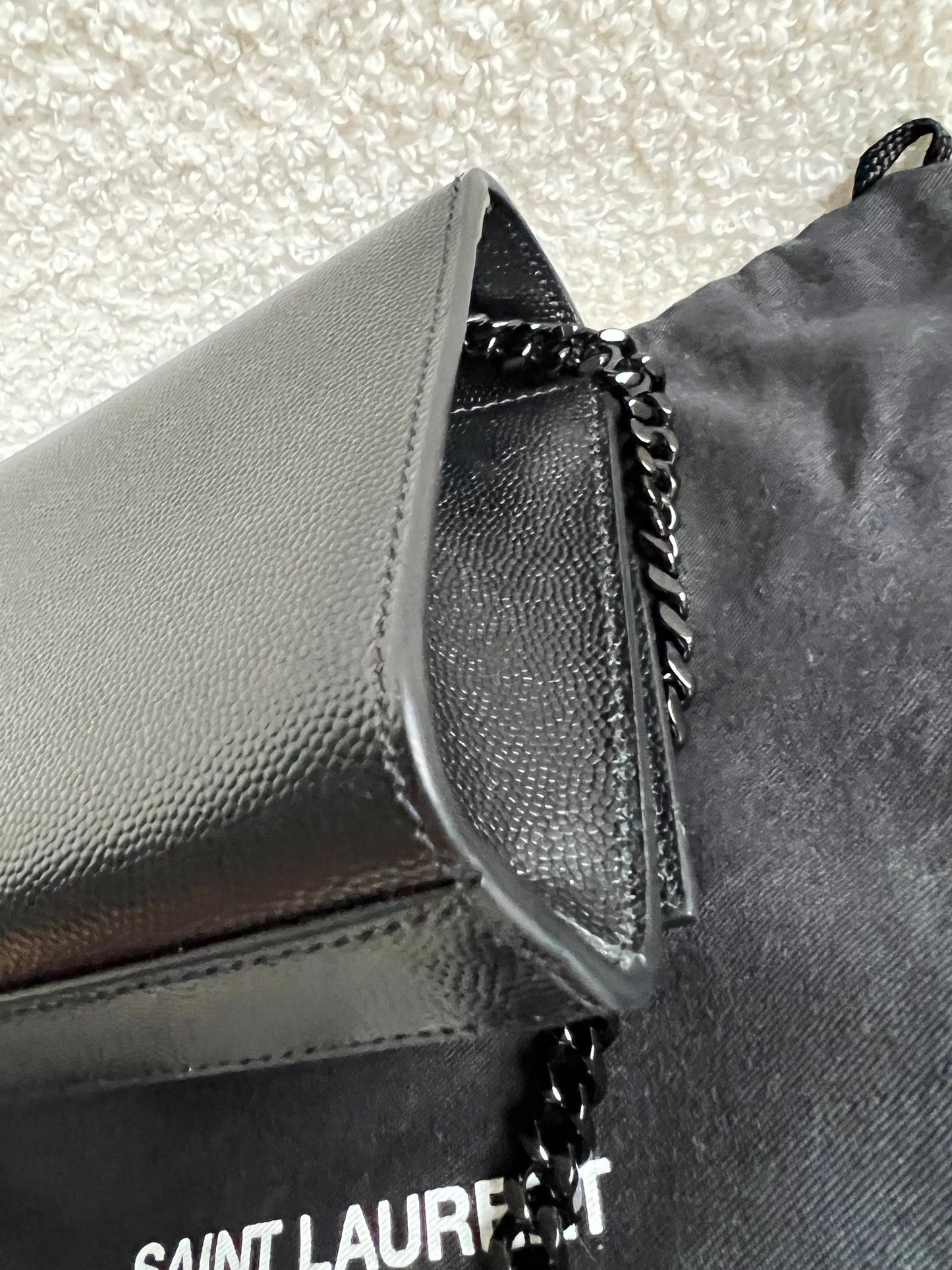 Yves Saint Laurent (YSL) Black on Black Mini Kate