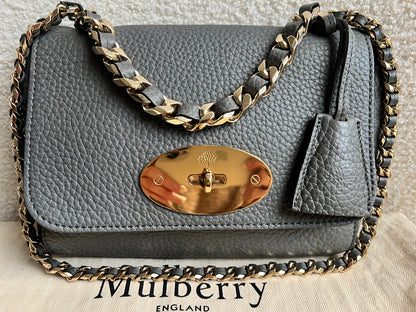 Mulberry Solid Grey Regular Top Handle Lily (RRP £1095)