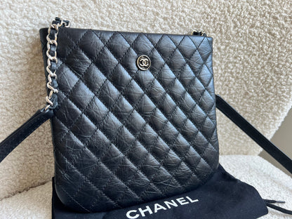 Chanel Black Quilted Messenger Bag