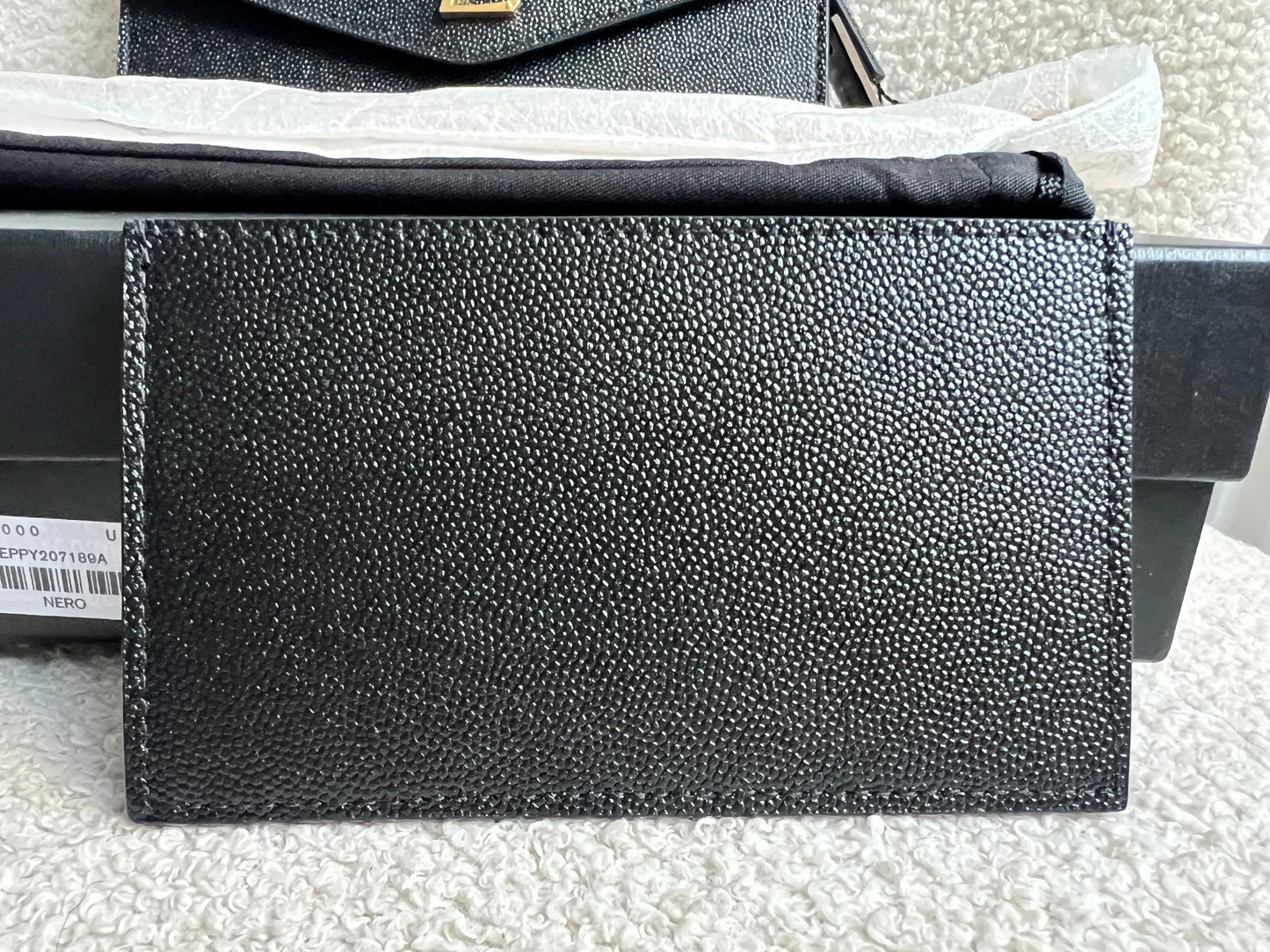 Yves Saint Laurent (YSL) Black Uptown Chain Wallet (RRP £1110)