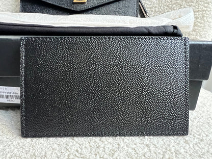 Yves Saint Laurent (YSL) Black Uptown Chain Wallet (RRP £1110)