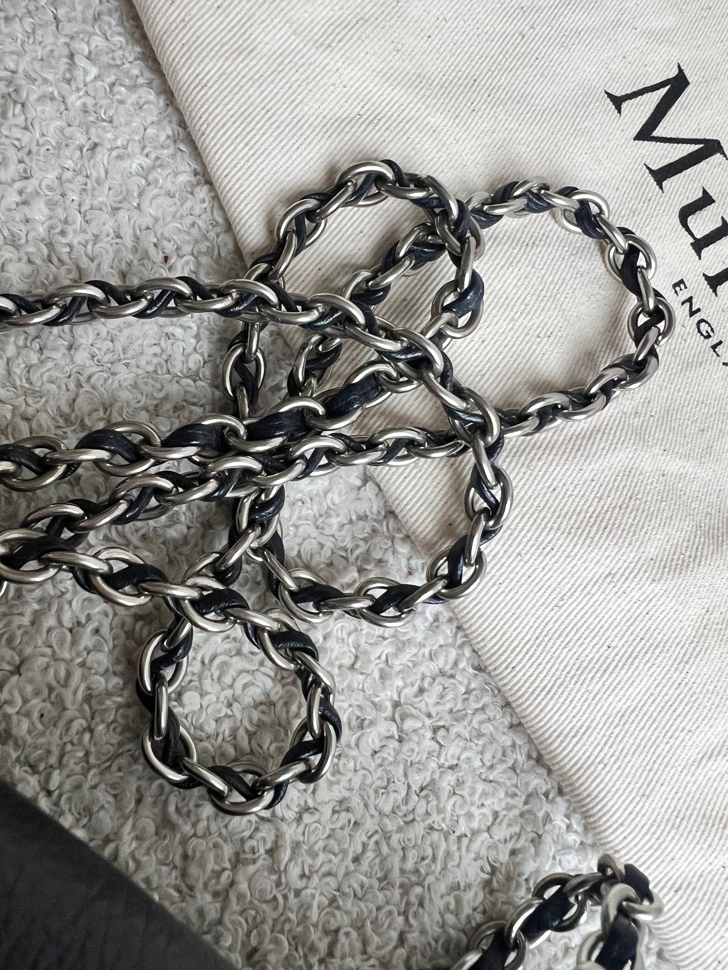 Mulberry Midnight Regular Lily with Silver Hardware (RRP £1095)