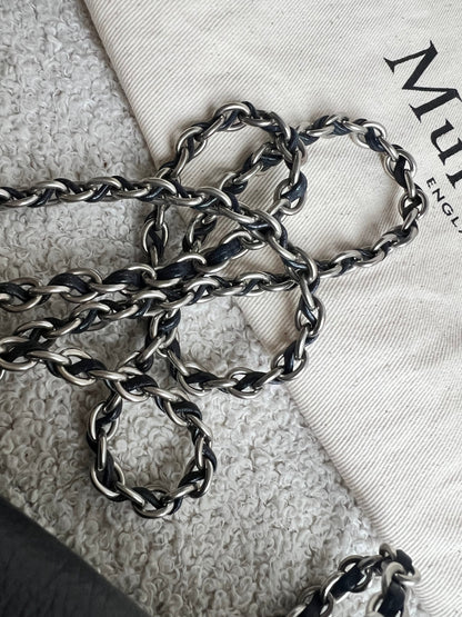 Mulberry Midnight Regular Lily with Silver Hardware (RRP £1095)