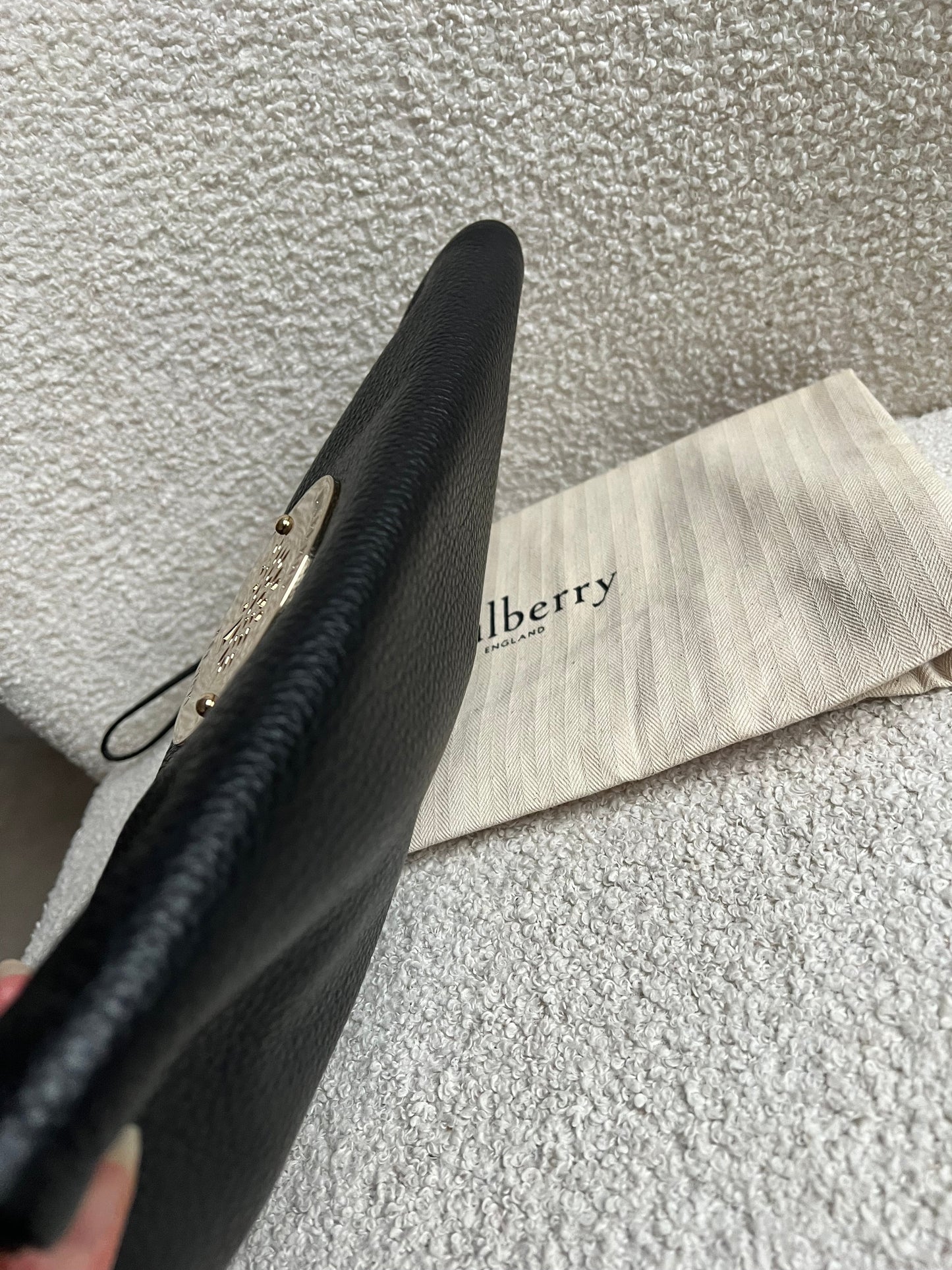 Mulberry Black Daria Clutch (RRP £550)