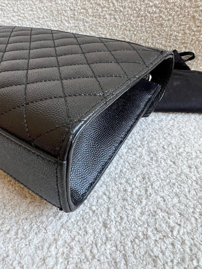 Yves Saint Laurent (YSL) Black Medium Envelope Bag (RRP £2,235)
