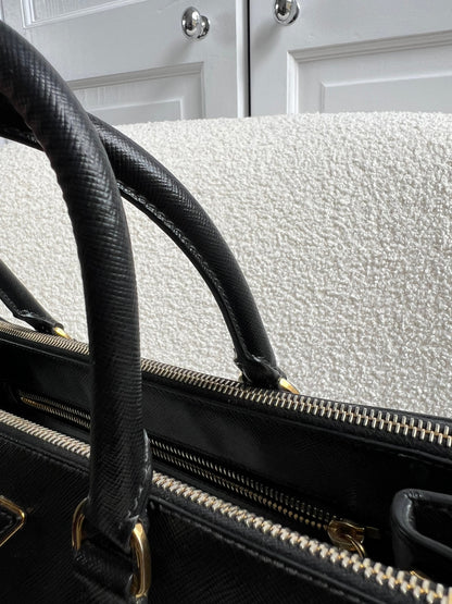 Prada Black Galleria Saffiano Tote