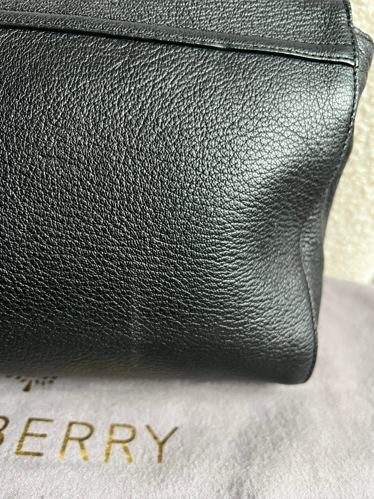 Mulberry Black Medium Lily with Gold Hardware (RRP £1195)