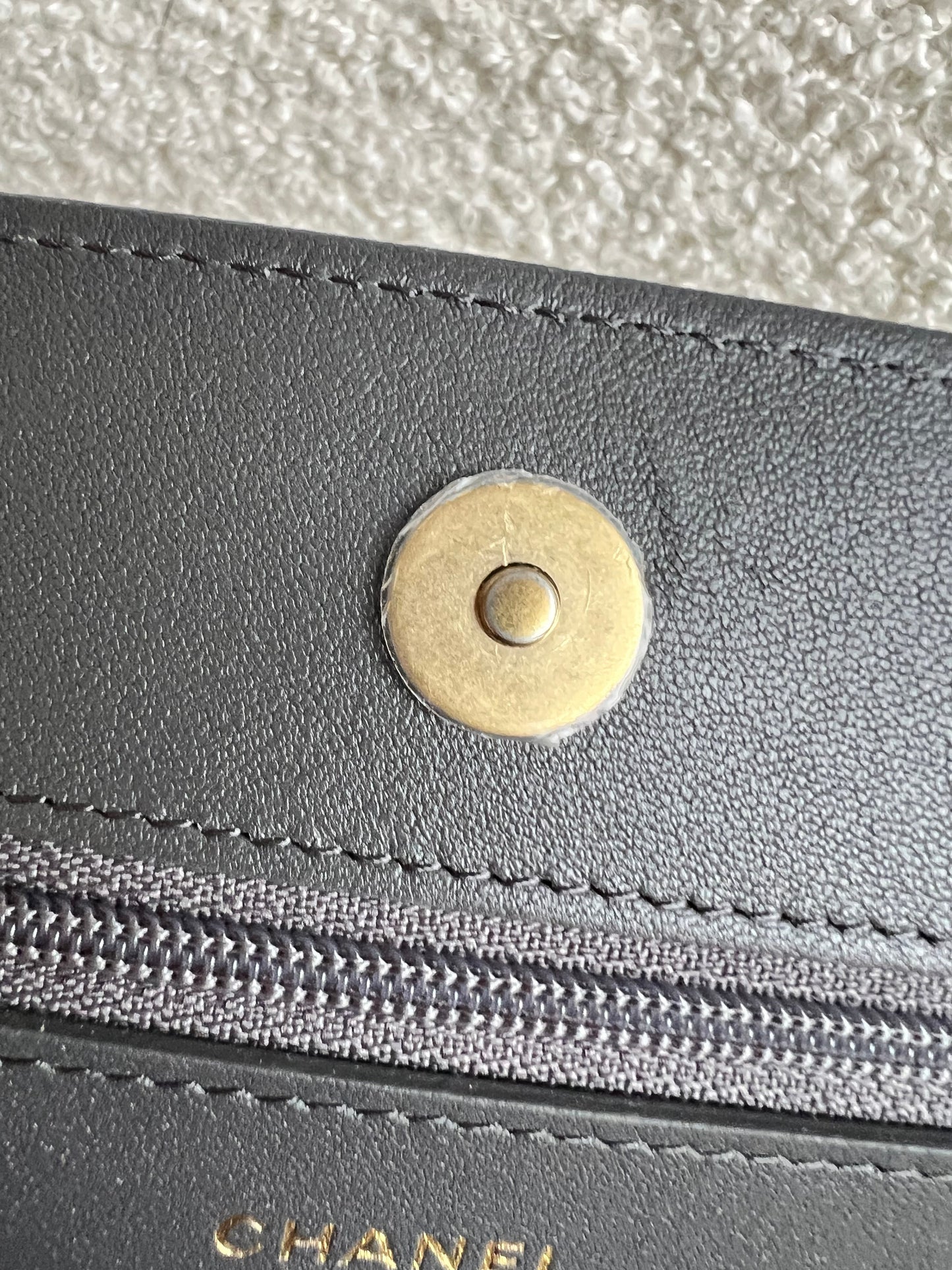 Chanel Grey 19 Wallet on Chain