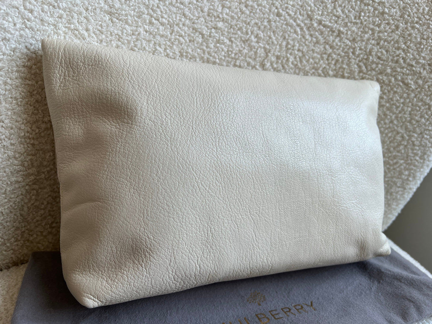 Mulberry Marshmallow Clemmie Clutch (RRP £695)