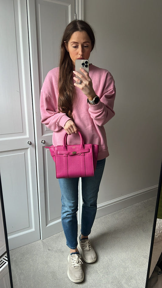 Mulberry Pink Mini Zipped Bayswater (RRP £1095)