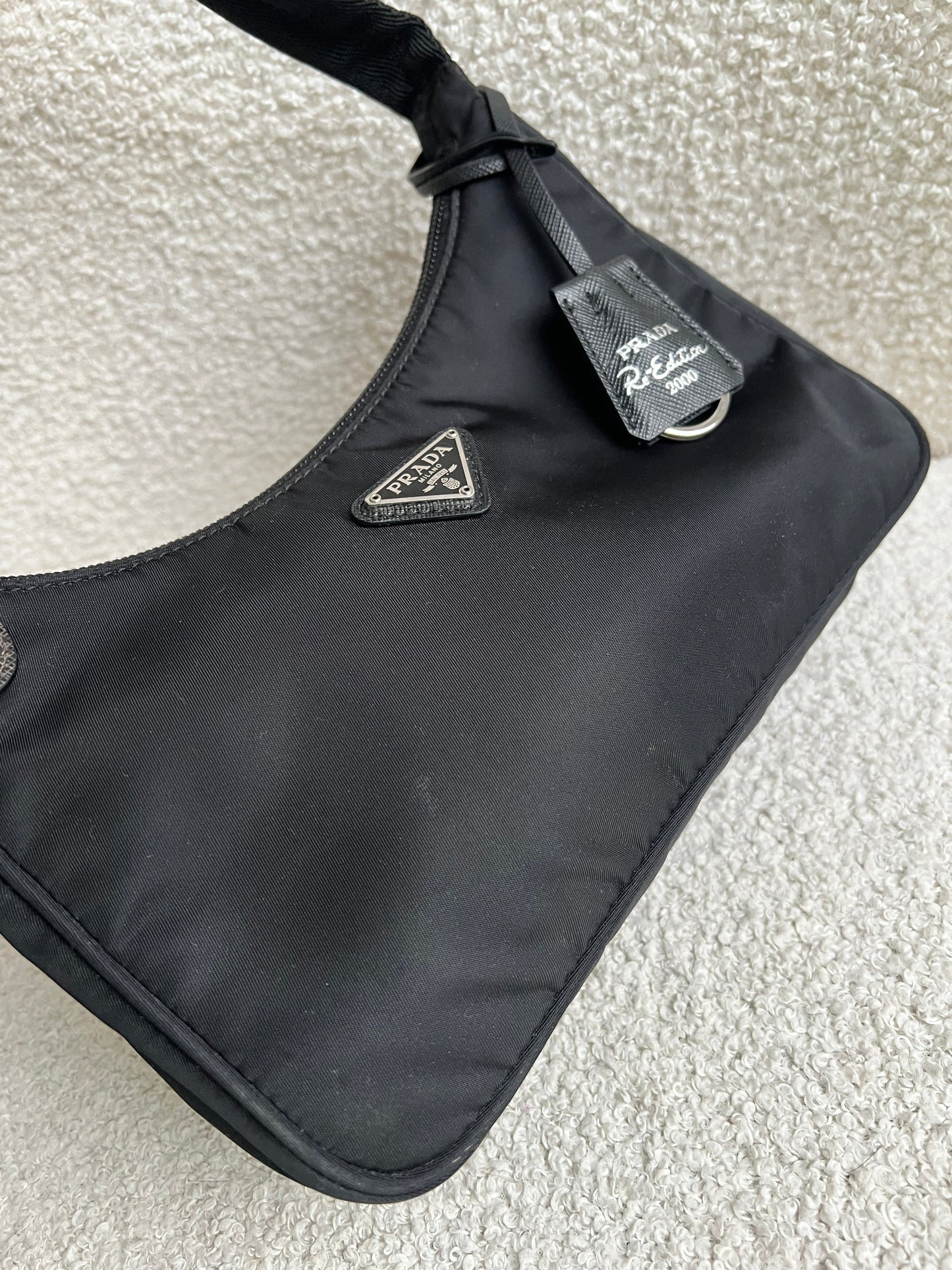 Prada Re-edition Black Nylon Shoulder Bag (RRP £920)