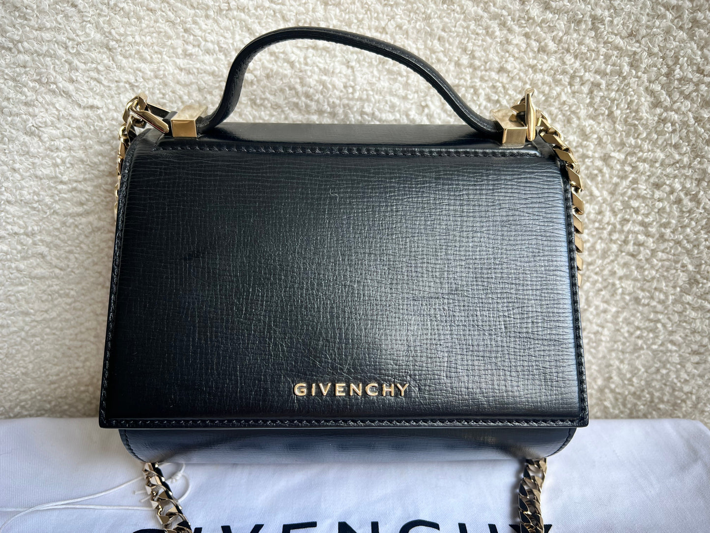 Givenchy Black Mini Pandora Chain Bag