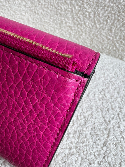 Mulberry Pink Darley Folded Multi Card Wallet (RRP £265)