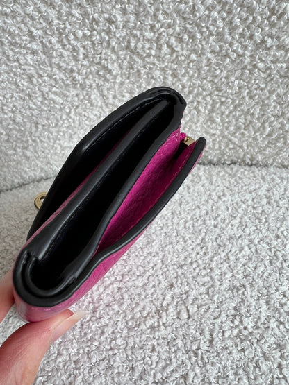 Mulberry Pink Darley Folded Multi Card Wallet (RRP £265)