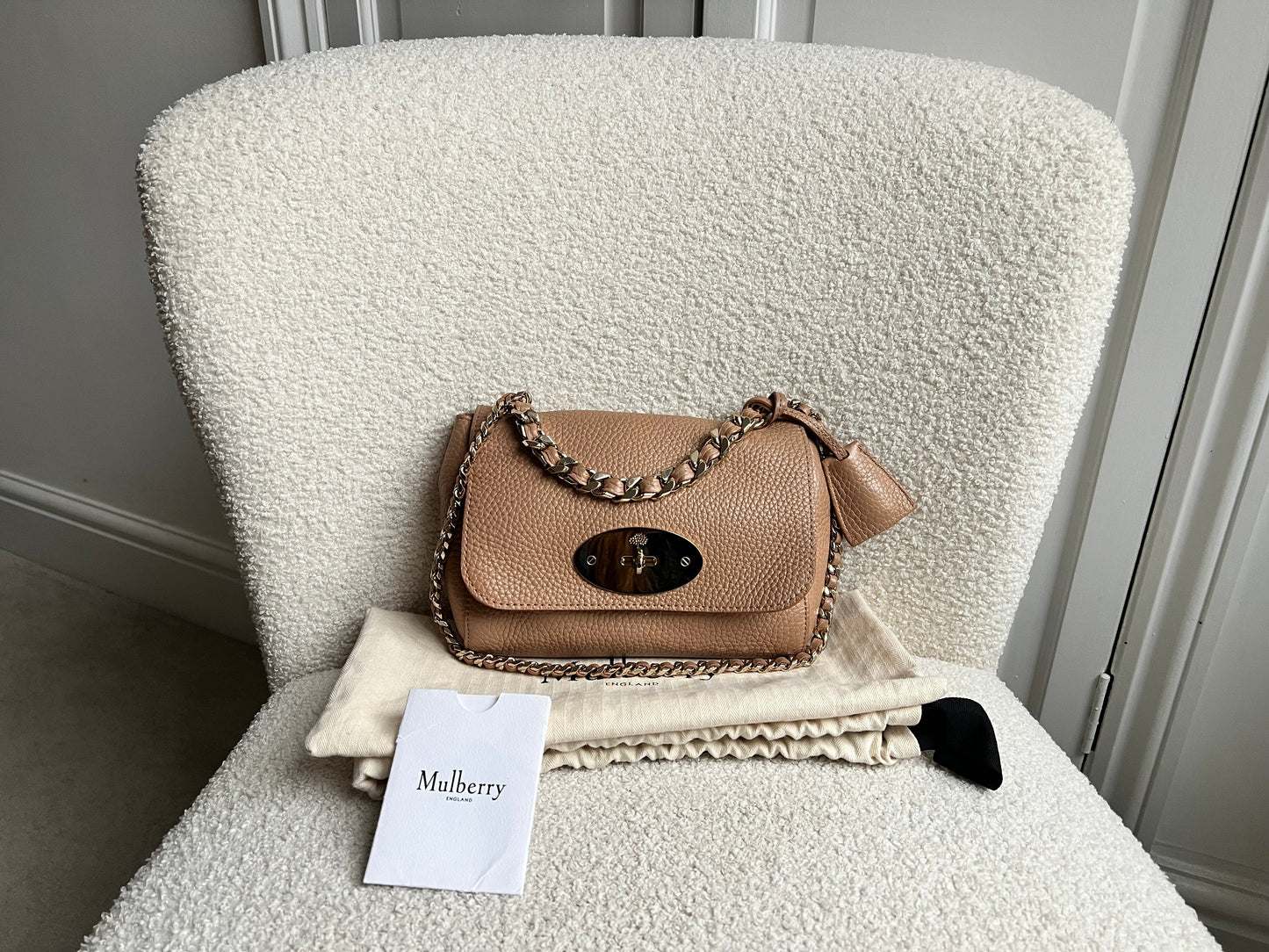Mulberry Light Salmon Regular Top Handle Lily (RRP £1095)