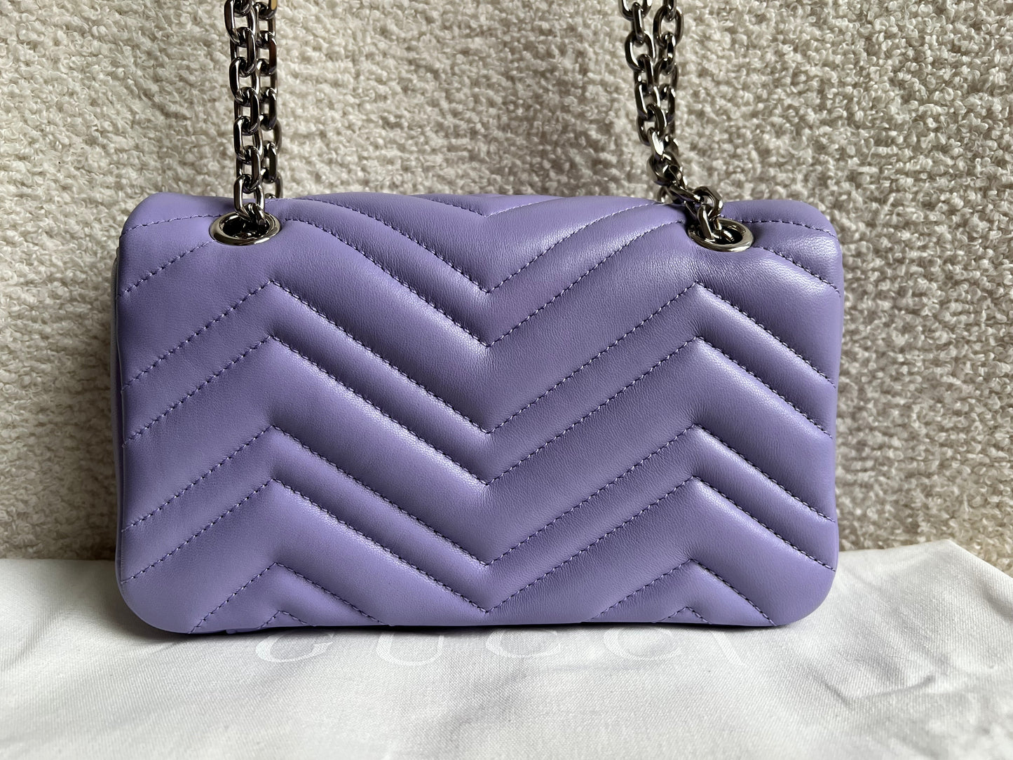 Gucci GG Purple Marmont Mini Shoulder Bag (RRP £1,890)