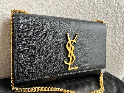 Yves Saint Laurent (YSL) Black Small Kate with Gold Hardware (RRP £1,550)