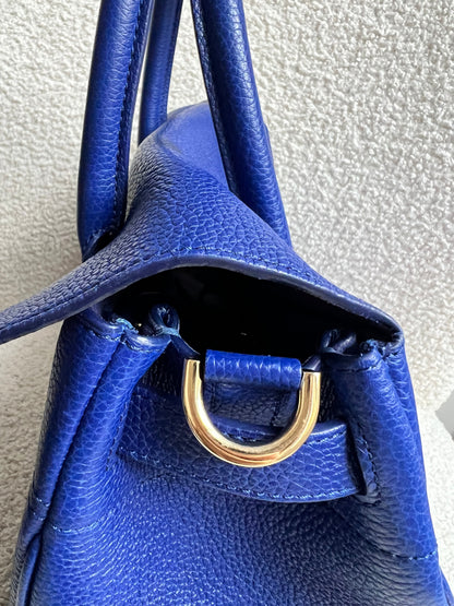 Mulberry Neon Blue Bayswater Satchel (RRP £995)