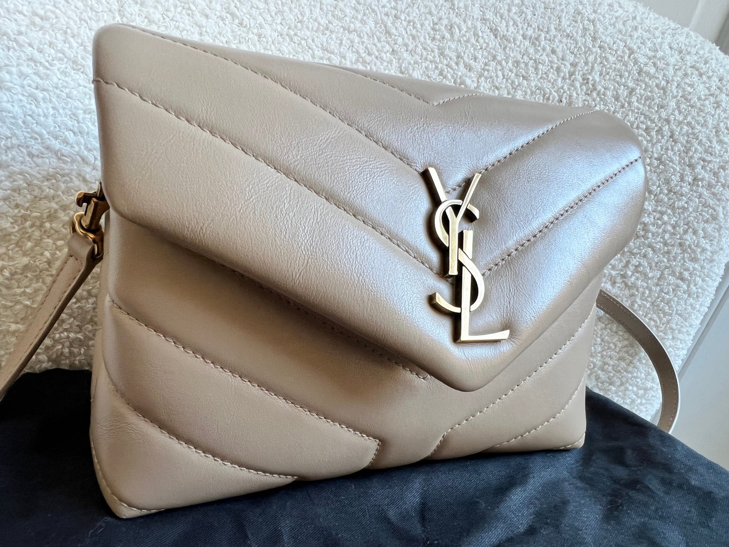 Yves Saint Laurent (YSL) Dark Beige Toy Lou Lou (RRP £1,350)