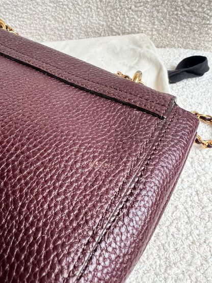 Mulberry Oxblood Regular Lily with Gold Hardware (RRP £895)