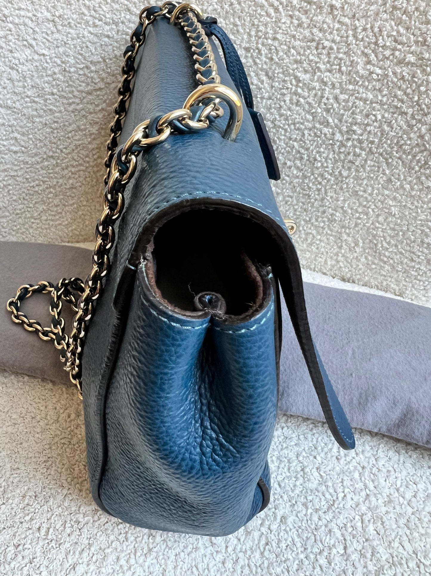 Mulberry Deep Sea Blue Medium Lily with Gold Hardware (RRP £1050)