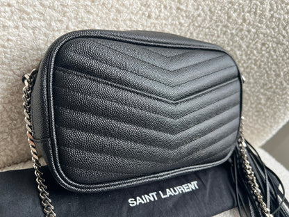 Yves Saint Laurent (YSL) Black Mini Lou Camera Bag (RRP £1285)