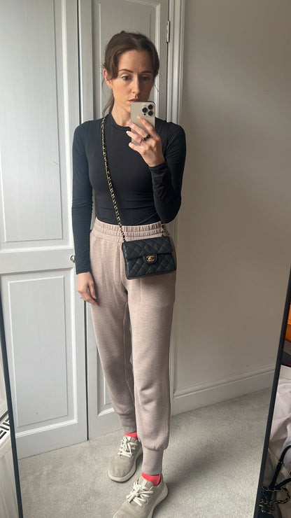 Chanel Square Mini Classic Flap in Black Caviar with gold hardware
