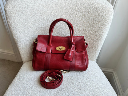 Mulberry Poppy Red Bayswater Satchel (RRP £995)